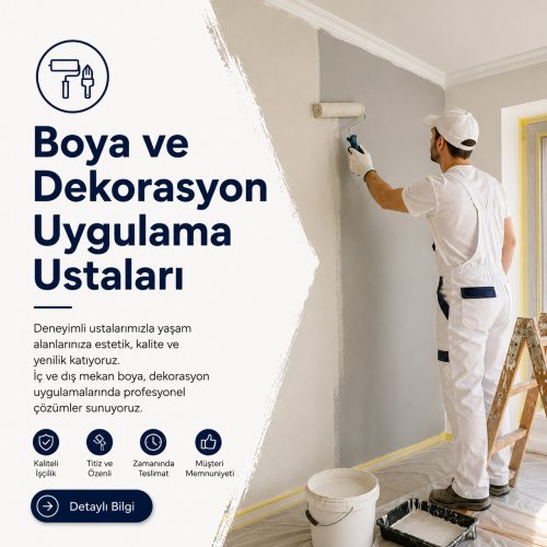 Boya ve Dekorasyon Uygulama Ustaları