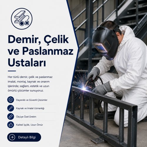 Demir, Çelik ve Paslanmaz Ustaları